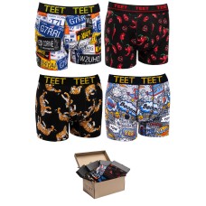 TEET Premium Erkek Boxer Pamuklu Desenli 4'lü Set K1 TEET Premium Erkek Boxer Pamuklu Desenli 4'lü Set K1